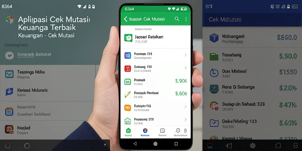 Antarmuka aplikasi Cek Mutasi 8364 yang sederhana dan informatif.