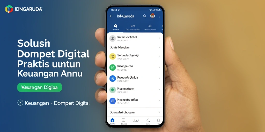 Antarmuka IDNGARUDA yang mudah digunakan dan menarik.