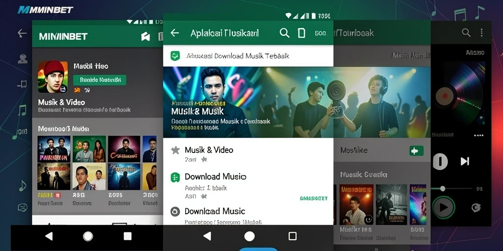 Antarmuka MIMINBET untuk Download Musik yang sederhana dan fungsional.