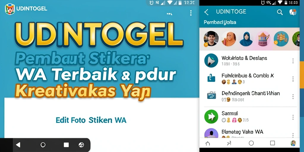 Antarmuka aplikasi pembuat stiker WA yang user-friendly.